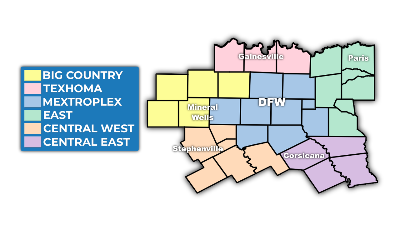ADtarget Color Coded Zones Map